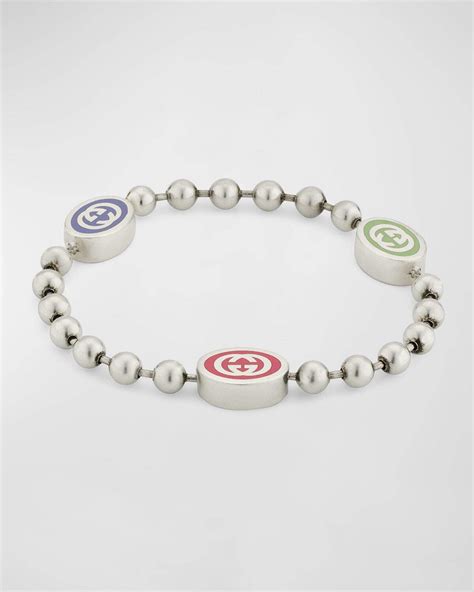 gucci wolf bracelet|Gucci sterling silver boule bracelet.